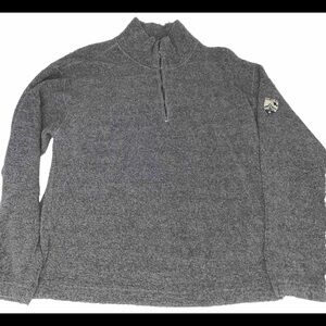 Vampire 1950 1/4 Zip Gray Pullover Has Event Embroidery size small